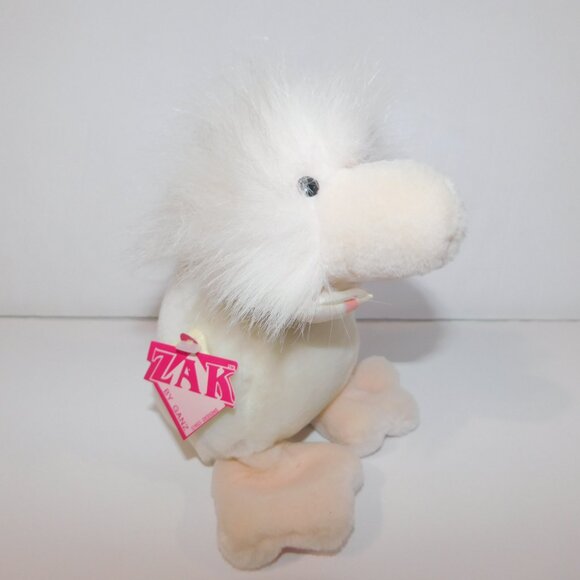 Vintage 1989 Ganz Heritage Collection 6" Plush White Pink  ZAK Eagle w Tags - Picture 2 of 9